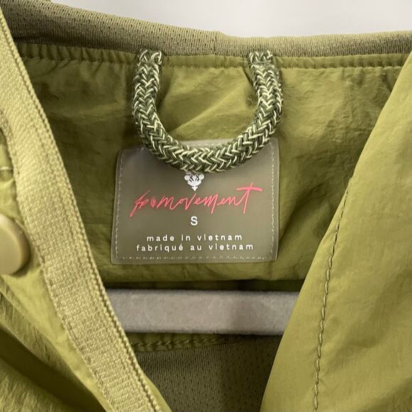 Free People Movement S Trek On Popover Jacket Army Green - Picture 7 of 11
